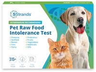 5Strands Pet Raw Food Intolerance Test, 300+ Items Tested - Raw Food Diet at Home Testing, Accurate Hair Analysis, Results in 5-7 Days