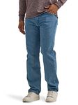 Wrangler Authentics Men's Relaxed Fit Jean, Light Stonewash Flex, 32W X 36L