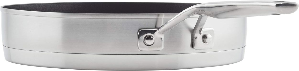 KitchenAid 10-Piece Stainless Steel Induction Cookware Set – Nonstick Grill Pan, Dishwasher Safe