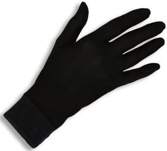 Pure Silk Gloves Thermal Liner Glove Inner Ski Bike Cycle Gloves (Large)