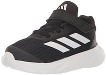 adidas Unisex Kids Duramo SL Elastic Lace,Black/White/Carbon,6