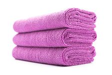 The Rag Company - Sport & Workout Towel - Gym, Exercise, Fitness, Spa, Ultra Soft, Super Absorbent, Fast Drying Premium Microfiber, 320gsm, 16in x 27in, Lavender (3-Pack)