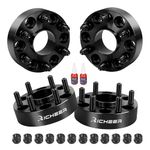 Richeer 4 PCS 1.5 inch HubCentric Wheel Spacers 6x120 with 14x1.5 Studs & 66.9mm Bore fit for 2015-2023 Colorado Canyon