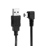 chenyang Mini USB Cable,USB 2.0 Type A Male to Mini USB 5Pin Left Angled 90 Degree Male Dash Cam Data Sync and Charge Cable