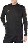 adidas Men's Tiro Training Jacket, Black/Reflective Gold, Large