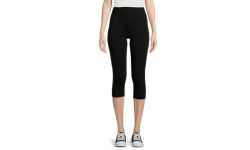 No Boundaries Juniors Capri Leggings, Black, XXXL