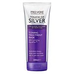 PROVOKE Touch of Silver Toning Treatment Mask 200ml | Purple Conditioner for Blonde, Platinum, White or Grey Hair | Purple Shampoo Alternative to Banish Brassy Tones