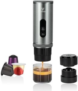 Vagizm Portable Espresso Machine 12V: Travel Coffee Maker with Fast Self Heating & 15000mah Large Battery - Works with NS Capsule for Camping, Traveling, Car Driving