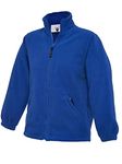 247-Clothing Childrens Fleece Jacket Premium Kids Uniform, Royal, Age 9-10 (to fit chest 30")