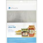 Silhouette Printable Adhesive Foil 8.5"X11" 8/pkg-Silver