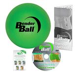 Bender Ball The Original 9 inch Pilates Ball for Abs, Core & Back, Core Training Ball, Small Crunch Exercise Ball, Includes 5 Streaming Videos + Core Training/Bun & Thighs DVD