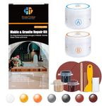 Quartz Countertop Repair Kit& Bathtub Repair Kit(Color Match),Porcelain Repair kit, Granite Epoxy for Marble Granite Quartz Corian Porcelain Tiles and Stones, Restore Countertops