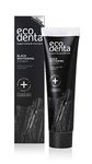 Ecodenta Charcoal Toothpaste, Teeth Whitening Toothpaste I Naturally Whitens Teeth and Removes Plaque I Black Natural Toothpaste Fluoride Free, 100ml