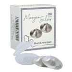 The Original Silver Nursing Cups - Nipple Shields for Nursing Newborn - Newborn Essentials Must Haves - Nipple Covers Breastfeeding - 925 Silver (2 Count (Pack of 1))…