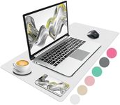 Niviy Leather White Mouse Pad, Non-