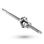 CNCMANS Anti Backlash Ballscrew CNC Parts SFU1204/RM1204 250mm with Metal Deflector Ball Screw nut Diameter 12mm Lead 4mm Length 250mm for X-Y Table