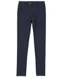 IZOD Girls' School Uniform Stretch Jegging Pant, Navy, 6