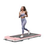 Cockatoo Smartpad 3.0 (3HP Peak) Walking Pad for Home,Remote Control 120 Kg Max User Weight Treadmill, Walkpad with Manual Adjustable 2 Incline Levels and 1-8 Km/Hr Speed Range, White and Pink