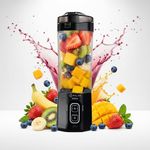 Kilig Vortex Next 380W Triple Mode Portable Blender for Smoothie and Juices, 6000 mAh Battery, 2in1 700ml Jar, 22000RPM, 6 Sided Blade, USB Type C, Juicer, Mixer, Blender Machine for Kitchen