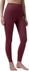 baleaf Women's Fleece Lined Leggings Wine Red XXL