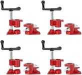 IVWNNN Pipe Clamp Heavy Duty Pipe Clamps 3/4" Cast Iron Pipe Clamps for Woodworking Wood Clamps Quick Release Bar Clamps for Carpentry, Home Improvement (4 Pack, 3/4")