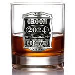 English Pewter Company 11oz Groom Tumbler Whisky Glass Personalised with Your Year – Perfect Wedding Party Gifts for Your Groomsmen – Gift Box [WD001]