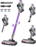 Cordless Vacuum Cleaner,38KPA 450W Powerful Stick Vacuum with LED Touch Screen, Detachable Battery 55 Min Runtime,Vacuum Cleaner with 1.2L Dust Cup for Hard Floor/Carpet/Pet Hair