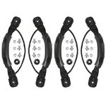 Anndason 4 Pcs Black Kayak Canoe Boat Side Mount Carry Handles/Paddle Park Kayak Handles Hardwares