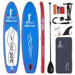 H2OSUP Inflatable Stand Up Paddle Board 10'6" × 30" × 6" with Premium SUP Paddle Board Accessories & Backpack, Ultra-Light, Wide Stable Design, Non-Slip Deck for Youth & Adults