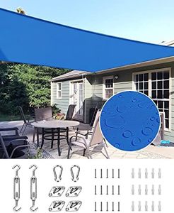 Quictent 12x16 ft Waterproof Sun Shade Sail for Patios 185G Polyester Fabric Cloth, 98% UV Block Outdoor Awning Shelter for Commercial, Backyard, Garden, Deck, Hardware Kit Included