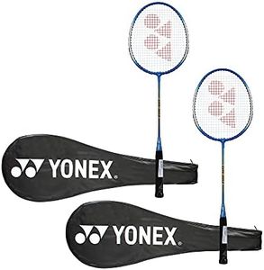 Yonex GR 303 Aluminium Blend Badminton Racquet with Full Cover, Set of 2 (Blue/Blue)