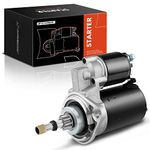 A-Premium Starter Motor Compatible with Porsche 914 70-73 1.7L, 74-75 1.8L & VW Beetle 67-69 1.5L, 70-79 1.6L & Combi, Karmann Ghia, 0.8KW 12V CCW 9 Teeth, Replace# 6004AA0021, 111911023, 111911023A