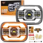Auxbeam 12000LM 600% Bright 5x7 In 