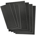 Kalolary Carbon Fiber Board Plate, 3K Real Carbon Fiber Sheets Available in 0.5mm-5mm Plain Weave Twill Weave Carbon Fiber Sheets 100% Glossy Surface Carbon Fiber Sheet (Twill Weave, 200 * 300 * 4mm)