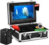 Eyoyo Underwater Fishing Camera, Ice Fishing Camera Video Fish Finder Upgraded 720P Camera 12 IR Lights, 1024x600 9 inch Screen w/DVR Function for Sea, Lake, Boat, Ice Fishing (30m+DVR)