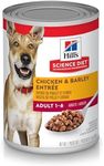 Hill's Science Diet Adult Chicken & Barley Entrée Canned Dog Food 370g x 12