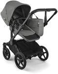 Bugaboo Donkey 6 Single-to-Double Convertible Stroller – Side-by-Side All-Terrain Double Stroller for Newborn and Toddler with XL Storage Basket & Easy One-Hand Steering – Moon Grey