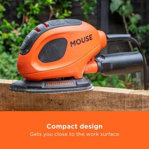 BLACK+DECKER Mouse Detail Sander 55W – Compact Handheld Electric Tool