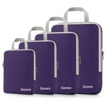 Gonex Compression Packing Cubes Extensible Organizer Bags For Travel Suitcase Organization Set of 4 Bags