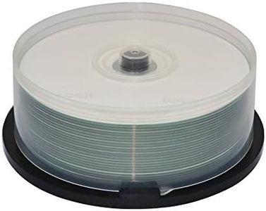 Promedia - Discos DVD-R con caratula de color blanco apta para impresión por inyección de tinta (pila de 25 unidades).