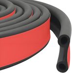 Tintvent Camper Shell Seal, EPDM Rubber Tailgate Seal Strip for Trunk Cap, Tonneau Cover, Pickups, Automotive(26.3Ft)