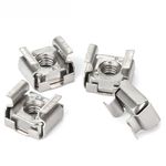 Rely®⇒ (Pcs-50) M6 Cage Nut Mild Steel Zinc Plated | MS Cage Floating Nuts for Racks, Computer Case Etc.