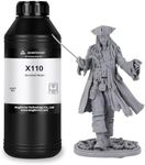 MAGFORMS X110 Upgraded Standard 3D Printing Resin, Enhanced Toughness & Strength, Non-Brittle 405nm UV Curing Resin with High Precision for 4K/6K/8K LCD DLP 3D Printers (Light Gray, 1000g)