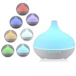 Sensky SK554 Aroma Diffuser 300ml Essential Oil Diffuser Electric Ultrasonic Humidifier Aromatherapy Cool Mist Humidifiers Color Changing Air Purifier White