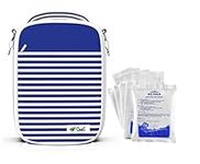 SaaG Breastmilk Cooler Bag, Insulated Baby Bottle Bag with 5 Ice Pack for Large Bottles up to 270ml, Perfect for Daycare Travel Nursing Mom