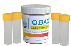 iQ.BAC Water Testing Kit 4 Pack | Coliform & E Coli Testing Kit | Hot Tubs Pond Lake Well Pool Test Kit | E Coli Testing Kit | Portable Water Tester Kit Made in Canada Recycled Packing