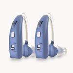 Digital Rechargeable Sound Device for Adults and Seniors,Noise Cancelling,BTE,Adjustable Volume Blue