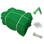 UR LITTLE SHOP 50% UV Protection Garden_Balcony_Terrace Shade Net_3 M X 50 Meters_10 X 165 Feet_Green Color with 1 Blade_30 Tags_30 Clamps ULSHNT9