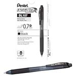 Pentel EnerGel-X Retractable Pen, 0.7 mm Tip - Black, Pack of 12