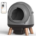 Coziley G1 Self Cleaning Litter Box, Automatic Cat Litter Box, Self-Cleaning Robot with Smart APP Control and Health Monitoring, Includes 2 Roll Trash Bag and Litter Mat